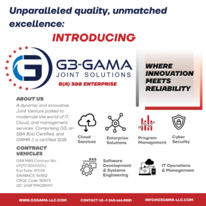 G3-GAMA Joint Solutions introduction image describing capabilities